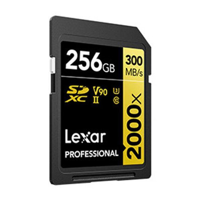 雷克沙 Lexar Professional 2000x 256G SDXC UHS-II 記憶卡(GOLD 系列)【風和資訊】