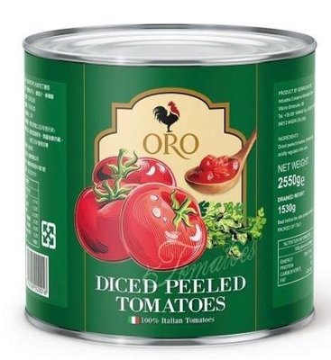 ~* 品味人生*~ 義大利 ORO 去皮切丁番茄 蕃茄 2550g/罐(超取限一罐)