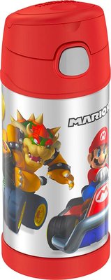 預購 美國 THERMOS 膳魔師 Super Mario 瑪莉兄弟 不鏽鋼吸管式水壺 保溫杯 保冷杯 兒童水壺 保溫瓶