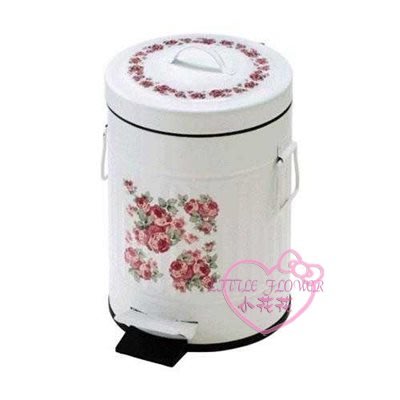 ♥小花花日本精品♥玫瑰花鐵製垃圾桶居家裝飾優雅垃圾桶~99