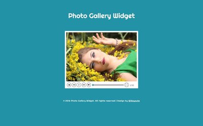 Photo Gallery Widget 響應式網頁模板、HTML5+CSS3、網頁設計  #05082A