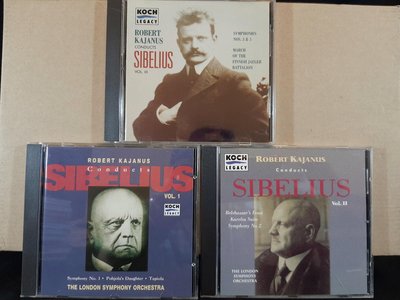 Kajanus,London Sym Orch,Sibelius-Sym No.1,2,3,&5卡雅奴斯指揮倫敦交響，演繹西貝流士-1,2,3&5交響曲等，如新