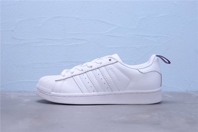 ADIDAS Superstar 全白 紅白藍尾 皮革 休閒運動板鞋 男女鞋 CG6688