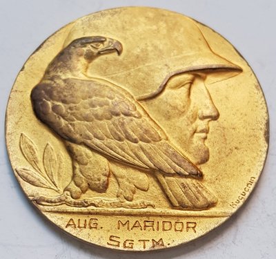 瑞士鍍金銀章1925 Swiss o.j.  S.U.O.V. Gold gilded Silver Medal.