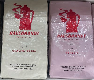 義大利 HAUSBRANDT 紅牌咖啡豆1000g/ 威尼斯咖啡豆1000g/包 到期日2023/1/14 頁面是單包價fdi