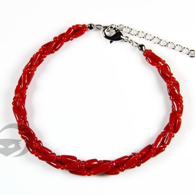 🍁紅珊瑚時髦度up的秘密🍒少不的專屬寶貝🌎紅珊瑚枝編織手鍊 A級 天磨 GTX 10 原枝+圓珠三轉編織手鍊