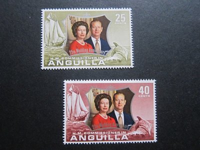 【雲品4】安圭拉Anguilla 1972 Sc 161-162 set MNH 庫號#B513 61712