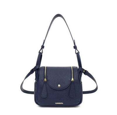 全新 正品英國KANGOL名媛時尚 精品包 側背包+零錢包 深藍色