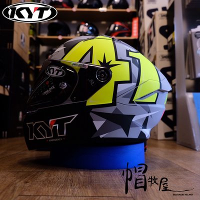 【帽牧屋】KYT NX-RACE #41 ESPARGARO 全罩安全帽 選手彩繪 頂級 複合纖維 內襯全可拆 消光灰