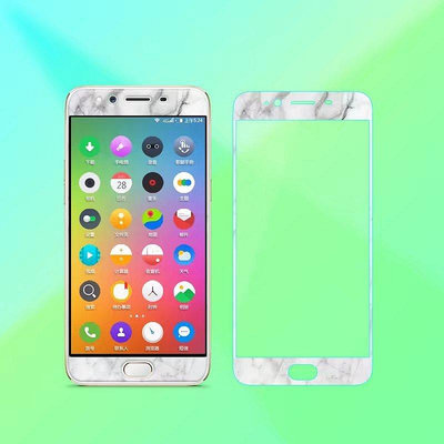 iphone 11 Pro X XS XR MAX裂纹大理石玻璃貼i6 6s i-3C玩家