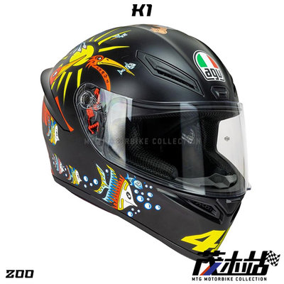 ❖茂木站 MTG❖ 義大利 AGV 全罩 安全帽 K-1 亞洲版 K1 亞版 VR46。ZOO 消光黑