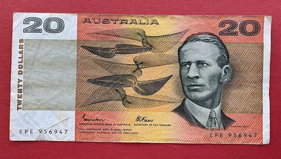 澳大利亞1985年2 7品 尾號47420 外國錢幣 紙幣【奇摩收藏】