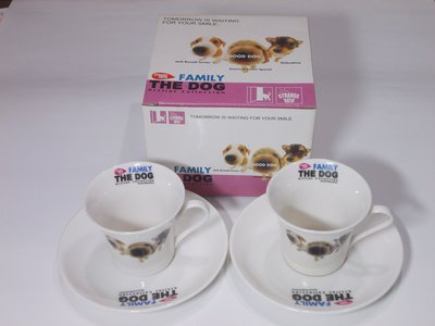 THE DOG FAMILY 大頭狗 咖啡杯盤組