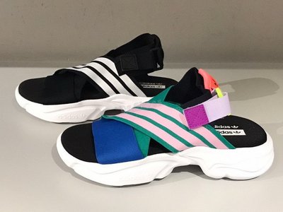 【Dr.Shoes 】Adidas Magmur Sandals 運動涼鞋 交叉 黑白EF5863 藍綠EF5864