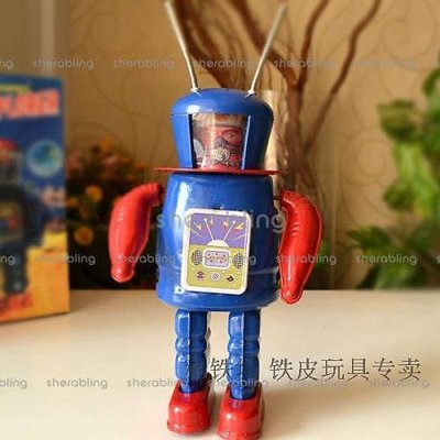 (TOYS-C__0233) 發條鐵皮玩具專賣 出口經典懷舊 收藏禮品擺件 398機器人