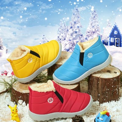 多規格多尺碼 新款童鞋棉鞋冬季加絨加厚時尚兒童雪地靴防濺水兒童棉靴