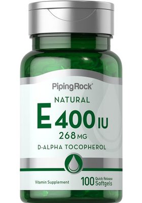【活力小站】Piping Rock 現貨 100% 純天然維他命E vitamin E 400IU 100顆裝