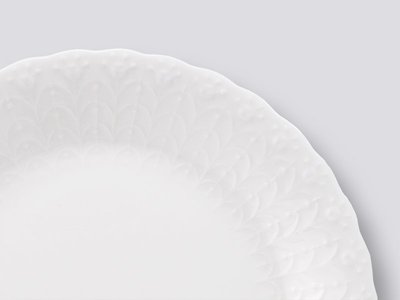 95折免運上新高檔餐具 日本RUI/鳴海ilk White 27cm餐盤 平盤餐碟骨瓷9072-1544G