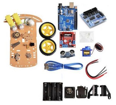 【樂意創客官方店】Arduino 智慧車套件kit  避障 含Arduino Uno開發板 提供範例程式