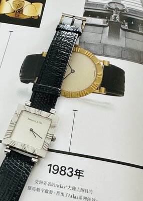 Tiffany&amp;Co. 附原廠盒 Altas 925銀 男女用錶
