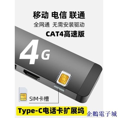 溜溜雜貨檔ipad外置電話卡sim卡4g轉換器適用蘋果電腦macbook擴展塢平板上網