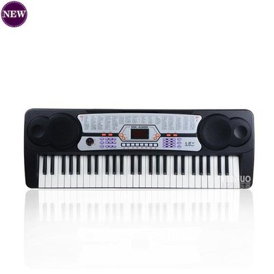 現貨熱銷-美科MK-4300 54鍵啟蒙多功能兒童成人電子琴 鍵盤樂器YP3406