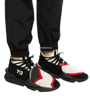 【代購】ADIDAS Y-3 KAIWA KNIT 黑色 紅色 經典運動慢跑鞋 EF2629 男鞋