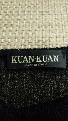 義大利製造 Kuan Kuan 黑色短袖紗網上衣 雙層線衫 針織衫 獨身貴族 Burberry