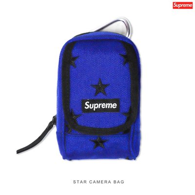 【QUEST】SUPREME 2013 CAMERA BAG POUCH 手機包 相機包 小包 星星 藍色 霹靂包 掛勾