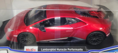 【小如的店】COSTCO好市多代購~Maisto 美馳圖 1:18收藏模型車 - Lamborghini Huracan Performante