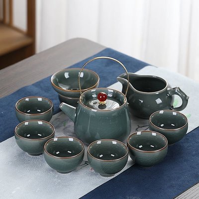 茶具全套陶瓷套裝家用高檔小型茶盤托盤便捷功夫茶杯泡茶壺整套