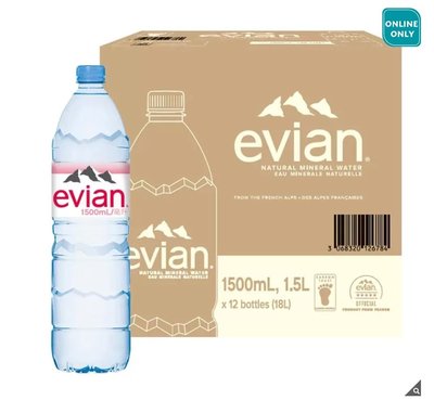 #217407💗好市多線上代購💗(宅配運送)Evian 天然礦泉水 1500毫升 X 12入