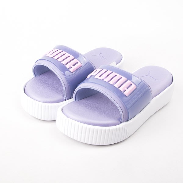 lavender puma slides