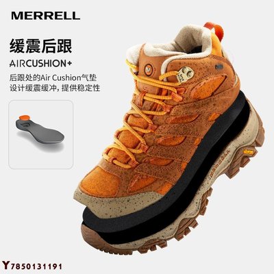 MERRELL邁樂經典徒步鞋女MOAB 3 GTX中幫透氣防水防滑耐磨登山鞋