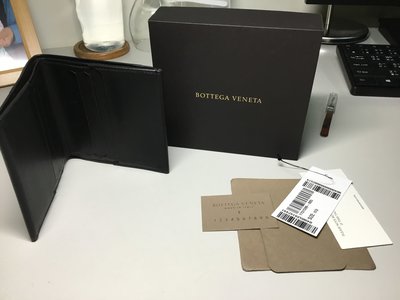 Bottega veneta BV 黑 短夾 零錢包皮夾