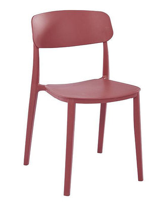 24N【新北蘆洲~嘉利傢俱】芬蘭紅色餐椅-編號 (N481-7)