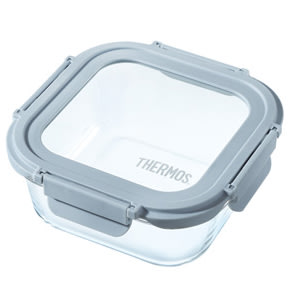 【THERMOS膳魔師】耐熱玻璃保鮮盒800ml_藍色(Z-GFC800S-LB)