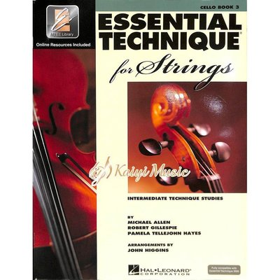 【Kaiyi Music】Essential Technique Cello Book 3 大提琴技術 教材
