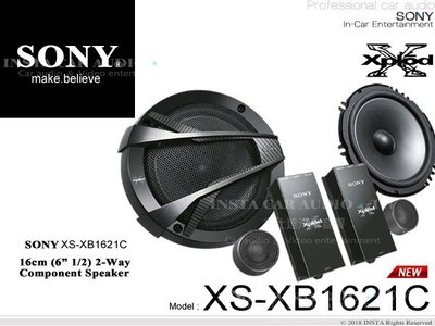 音仕達汽車音響 SONY XS-XB1621C 6吋 6.5吋 分離式喇叭 6.5吋二音路車用分音喇叭 台灣代理商公司貨