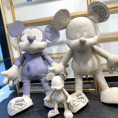 95折免運上新迪士尼三方聯名米奇公仔布藝玩具米老鼠玩偶客廳擺件站立布偶禮物