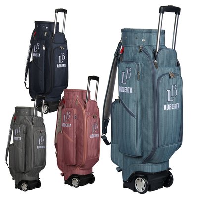 正品LEEB高爾夫球包拉輪球桿包標準球袋桶包golfbag拖輪包男女用正品促銷