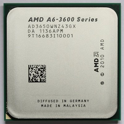 【含稅】AMD A6-3650 2.6G  AD3650WNZ43GX 四核 正式散片CPU FM1 一年保 內建HD