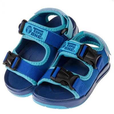 童鞋(17~23公分)TOPUONE藍色可調式兒童海灘涼鞋C8M213B