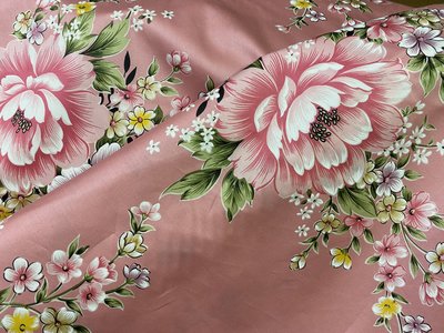 牡丹花 被單 床單 枕頭套 佈置 台灣印花 ~大鐘印染 棉布~