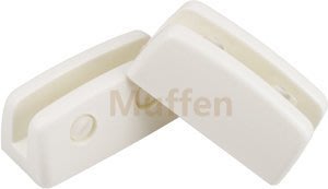 『MUFFEN沐雰衛浴』浴室 白色 塑膠 玻璃 平台夾 玻璃夾 層板夾 (2個一組價)