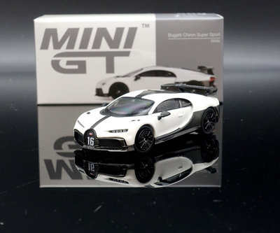 【MASH】現貨特價 Mini GT 1/64 Bugatti Chiron Pur Sport White #569