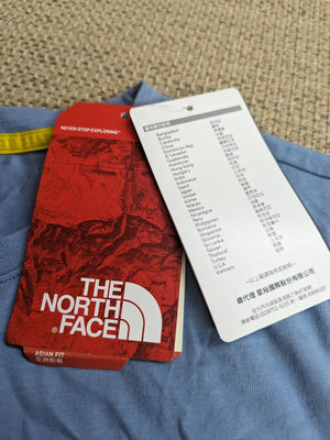 The North Face 藍色短袖T-shirt S號