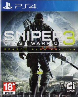 全新現貨 PS4 狙擊之王3 幽靈戰士3 季票版 中文亞版 Sniper Ghost Warrior 3 Season