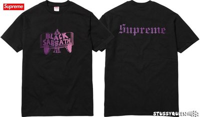 【超搶手】全新正品2016 搖滾聯名Supreme x Black Sabbath Tome Tee 字體 M L XL