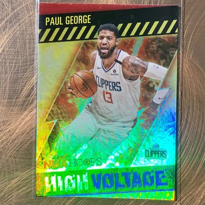 Paul George 2020-21 Panini NBA Hoops High Voltage Holo Foil